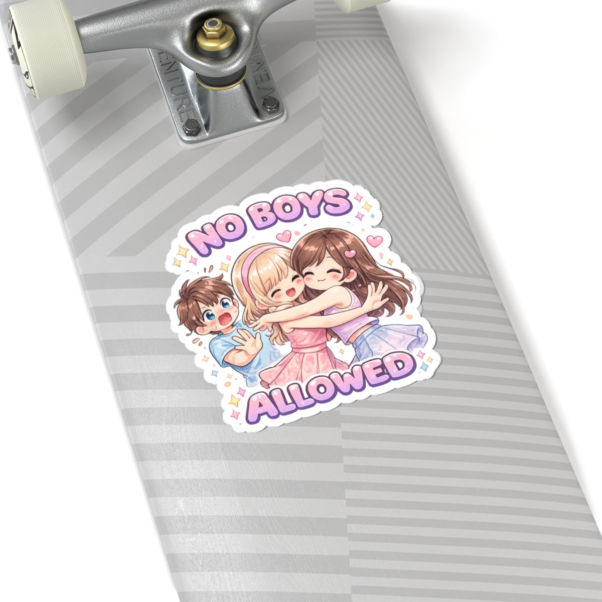 No Boys Allowed Sticker