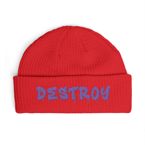 "Destroy" Embroidered (Purple)