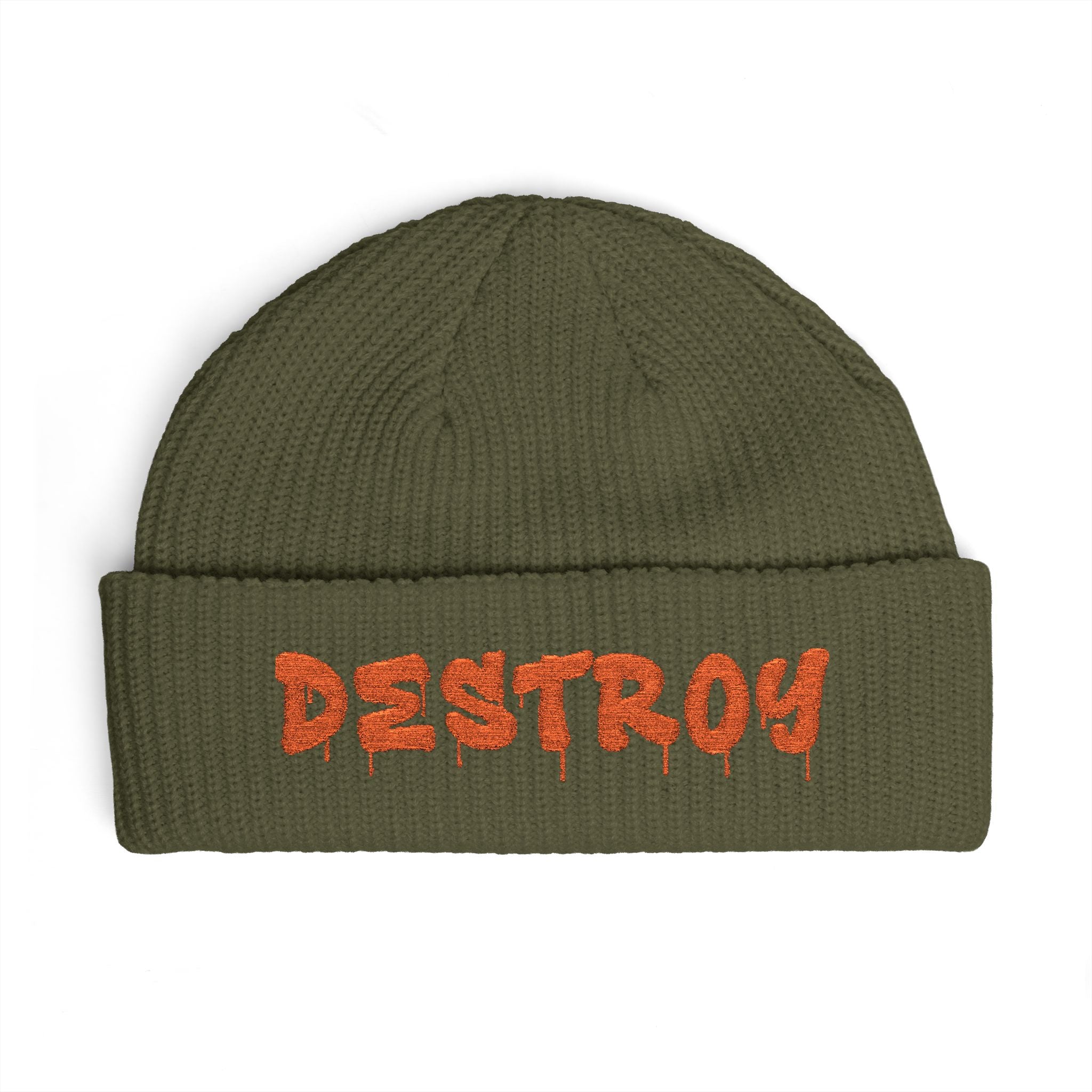 "Destroy" Embroidered (Orange)