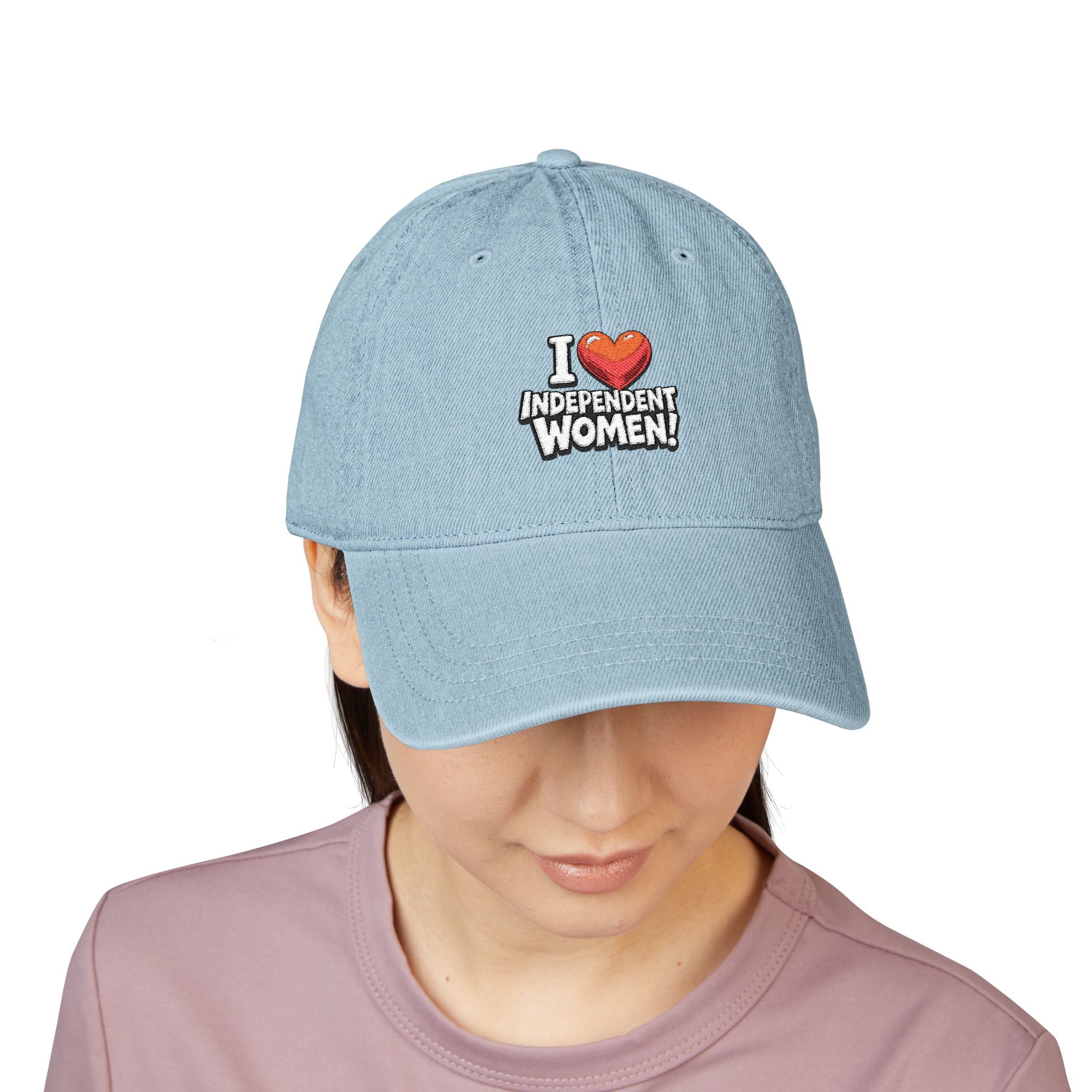 "I ❤️ Independent Women" Embroidered Denim
