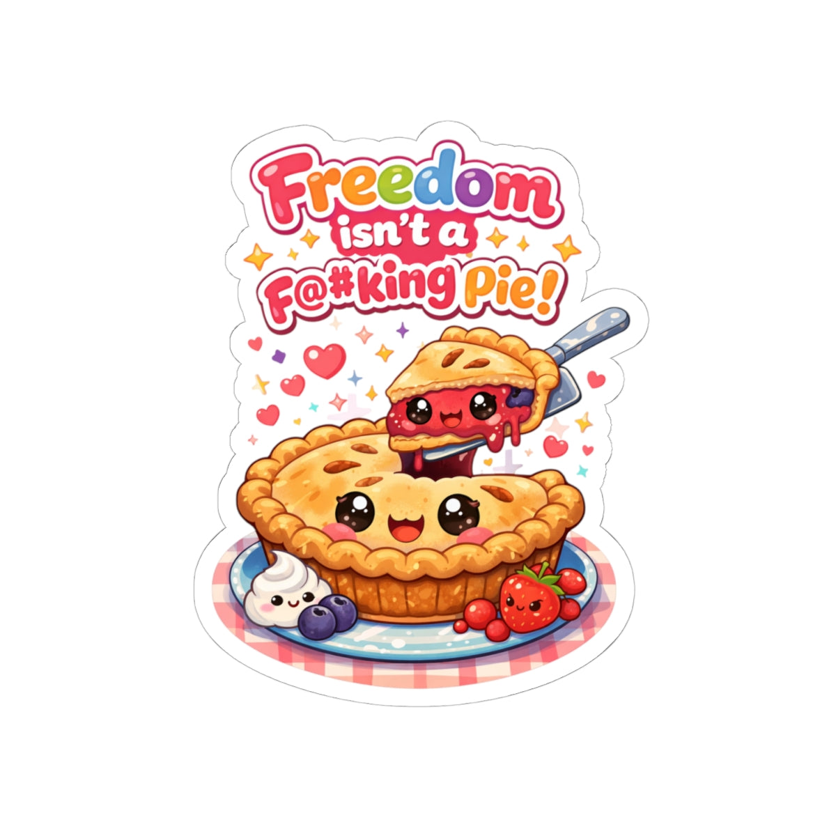 "Freedom Isn’t a F#%king Pie" Sticker