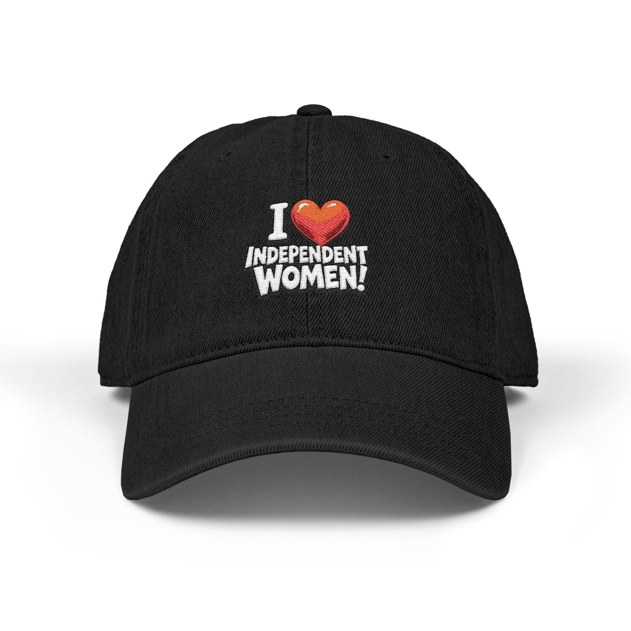 "I ❤️ Independent Women" Embroidered Denim