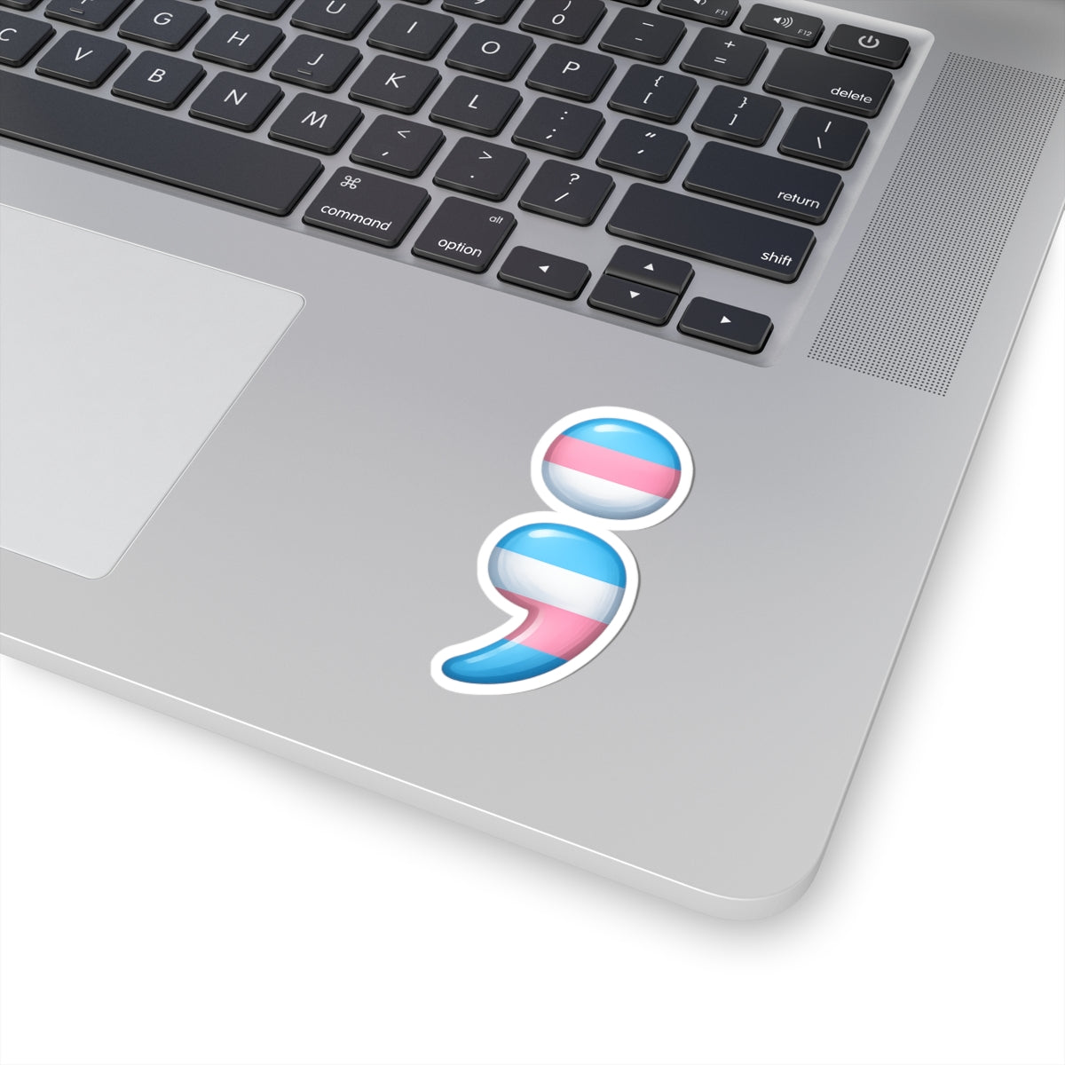 Transgender Semicolon Sticker
