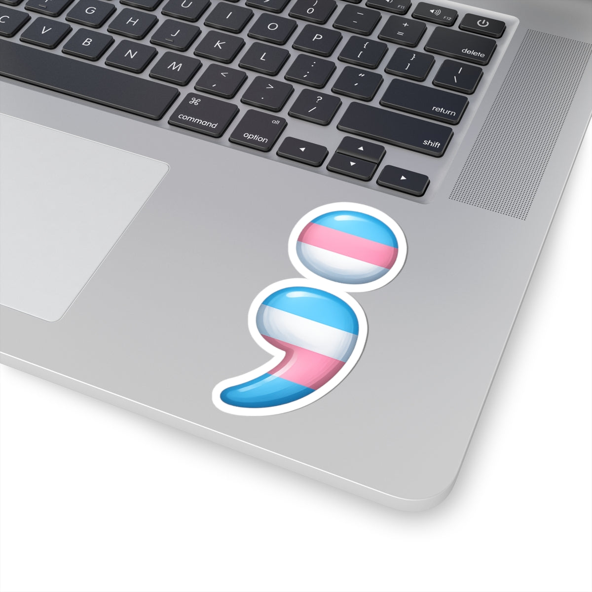 Transgender Semicolon Sticker