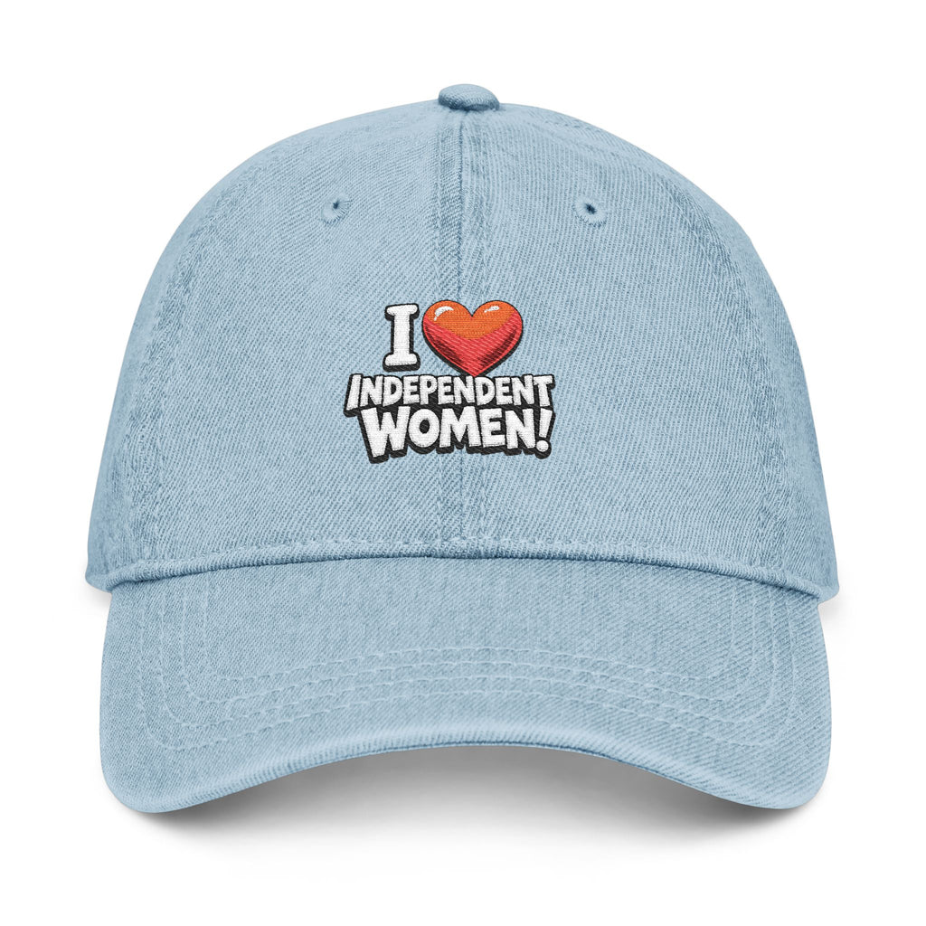 "I ❤️ Independent Women" Embroidered Denim
