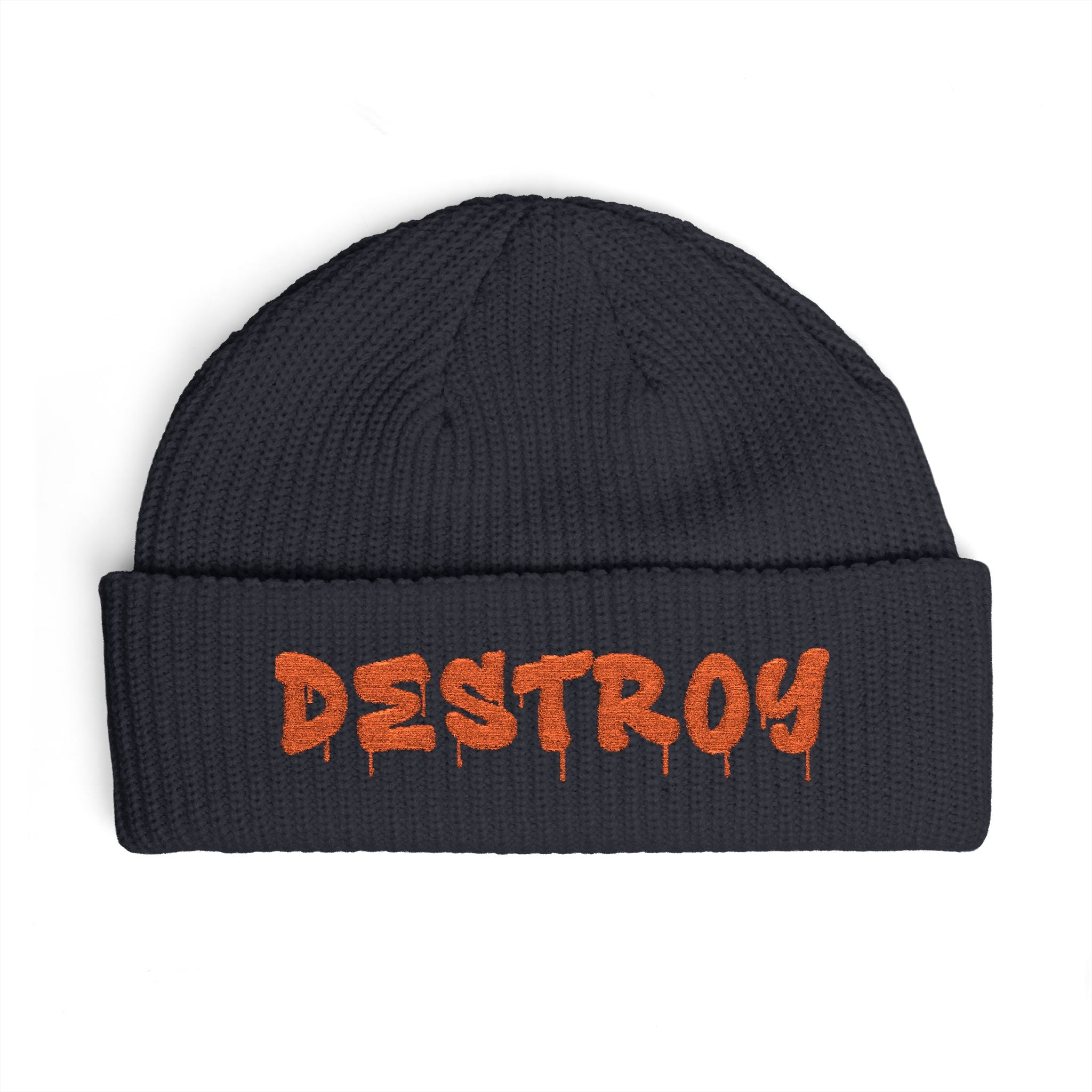 "Destroy" Embroidered (Orange)