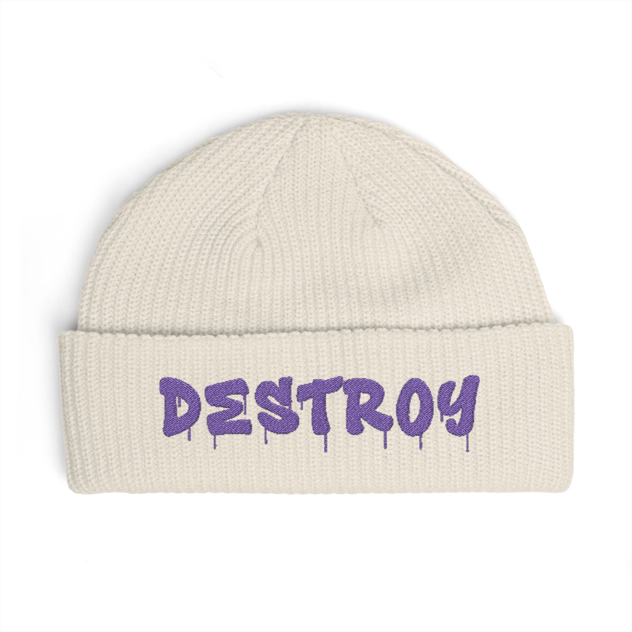 "Destroy" Embroidered (Purple)