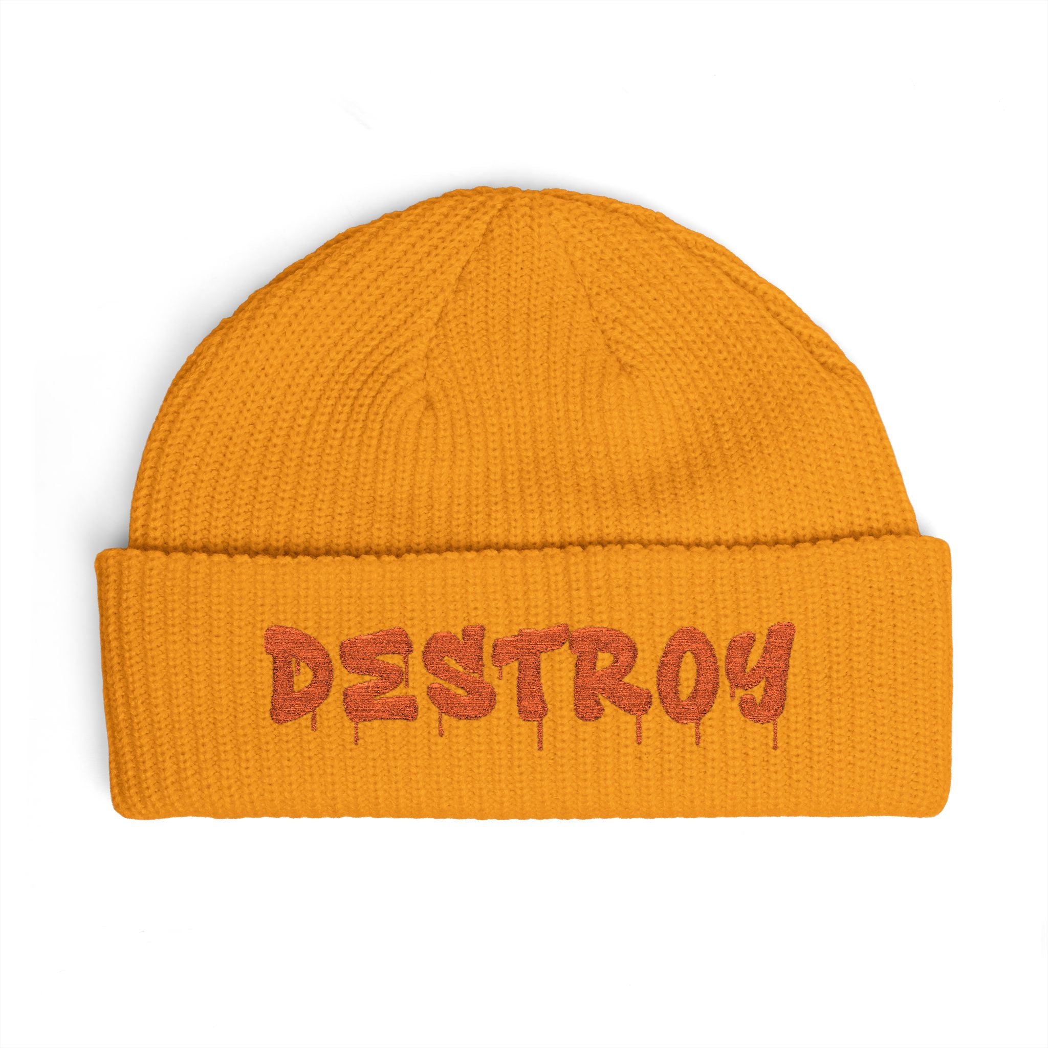 "Destroy" Embroidered (Orange)
