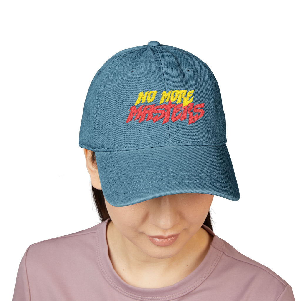 "No More Masters" Embroidered