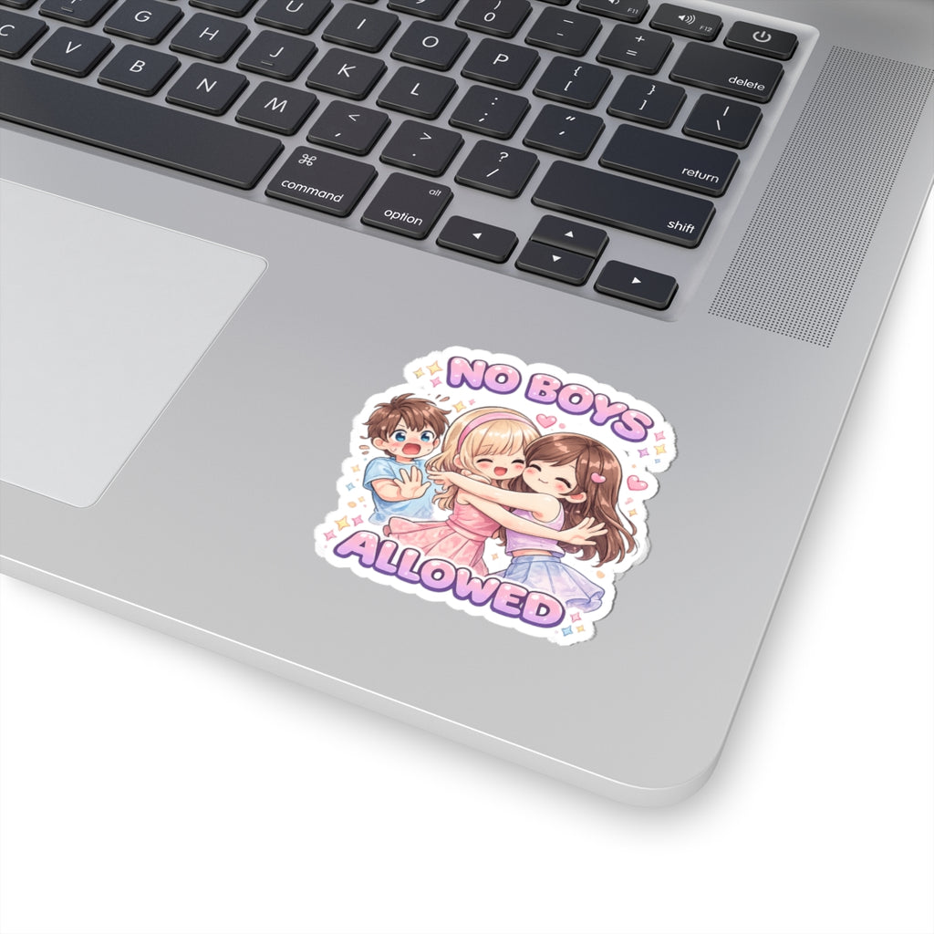 No Boys Allowed Sticker