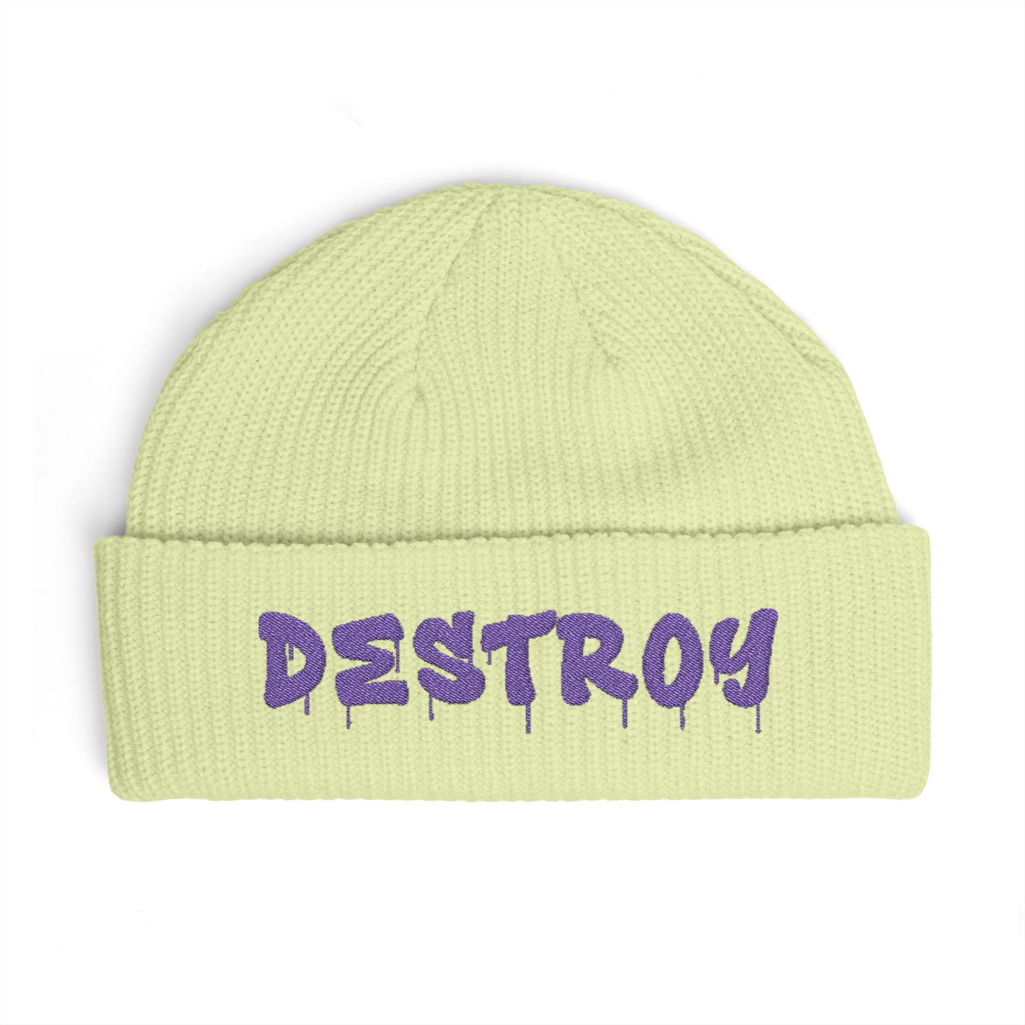 "Destroy" Embroidered (Purple)