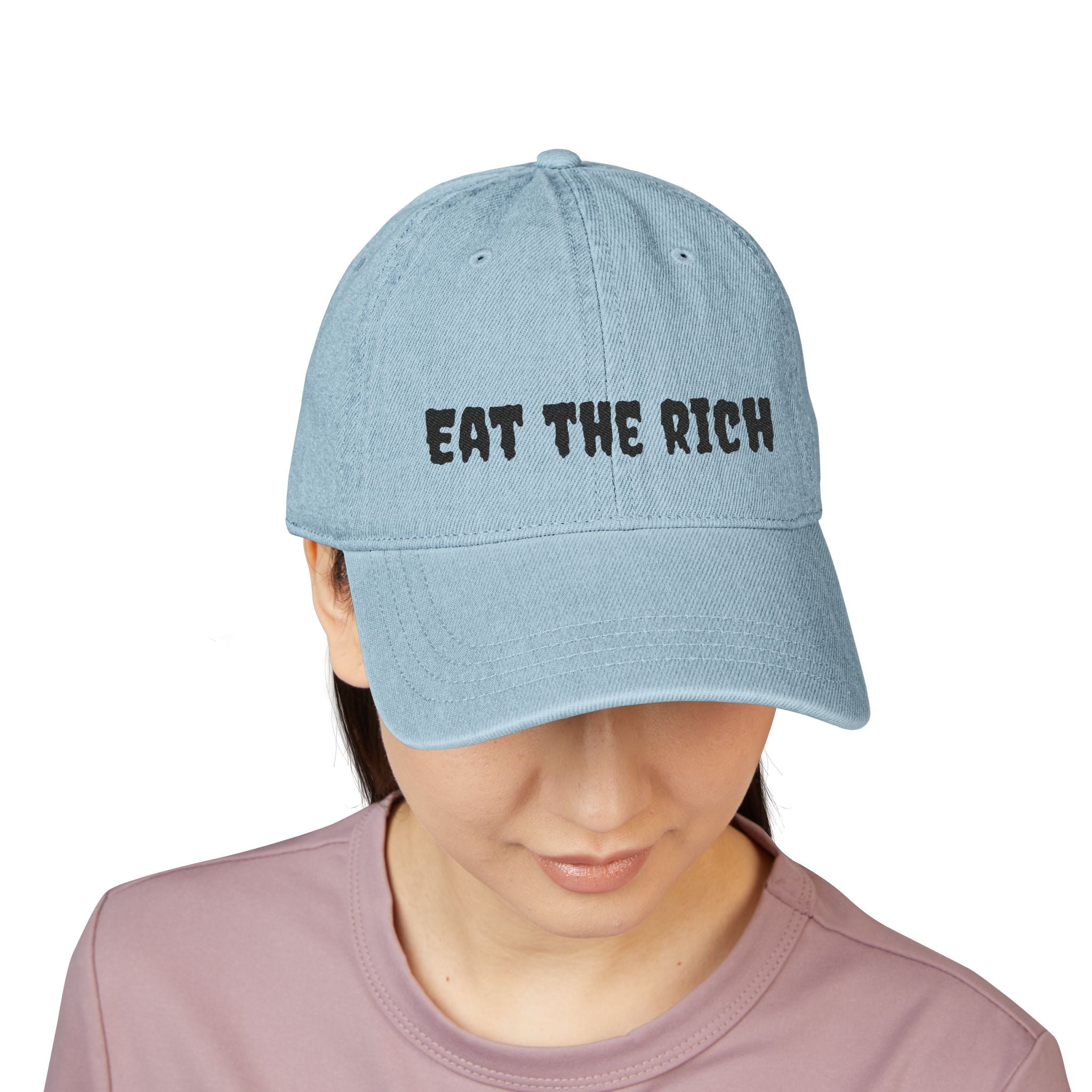 "Eat the Rich" Embroidered