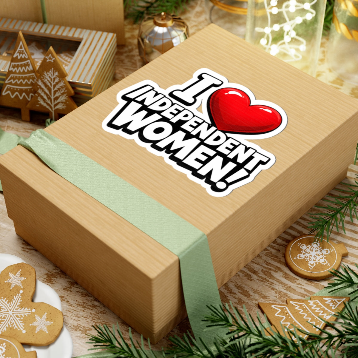 "I ❤️ Independent Women!" Sticker