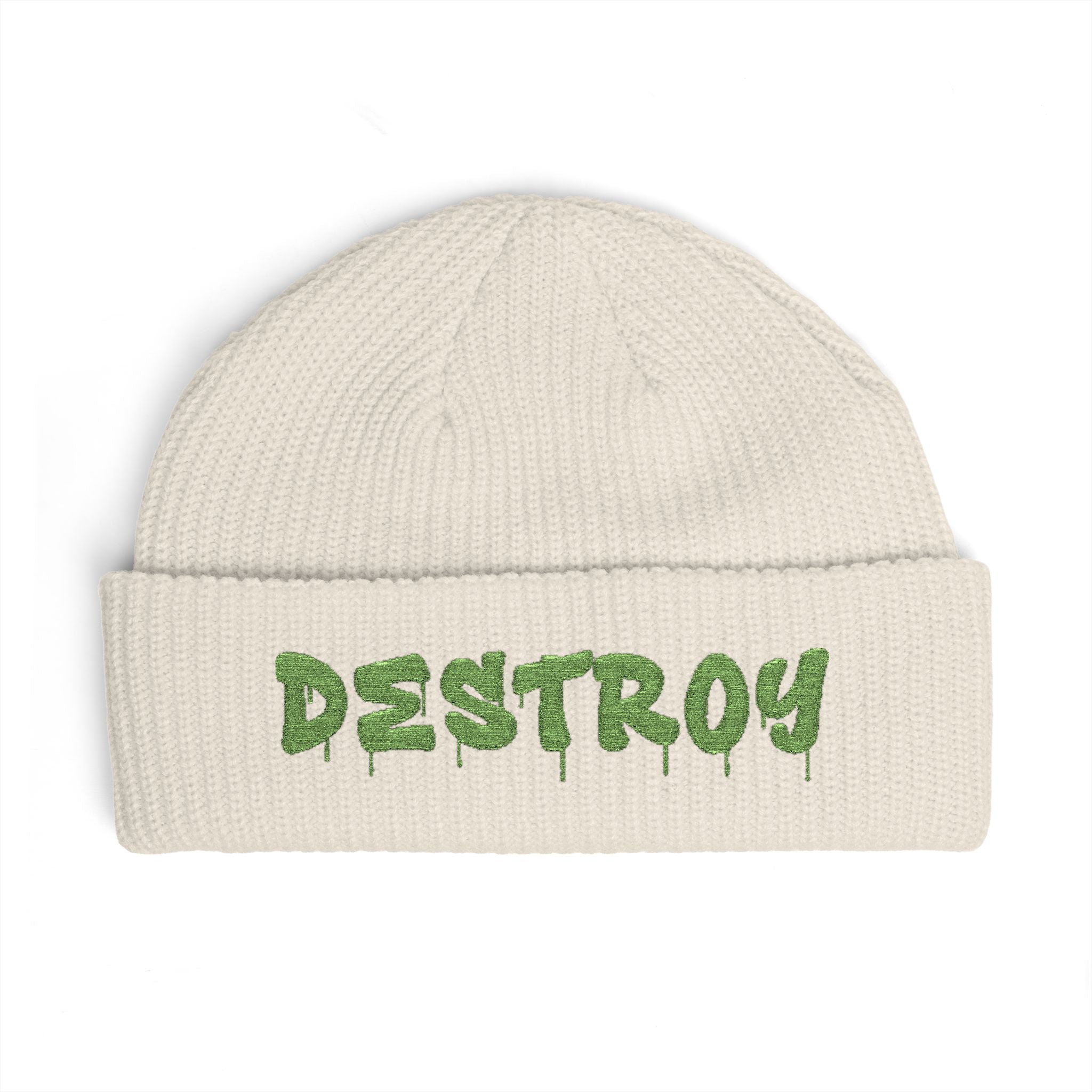 "Destroy" Embroidered (Green)