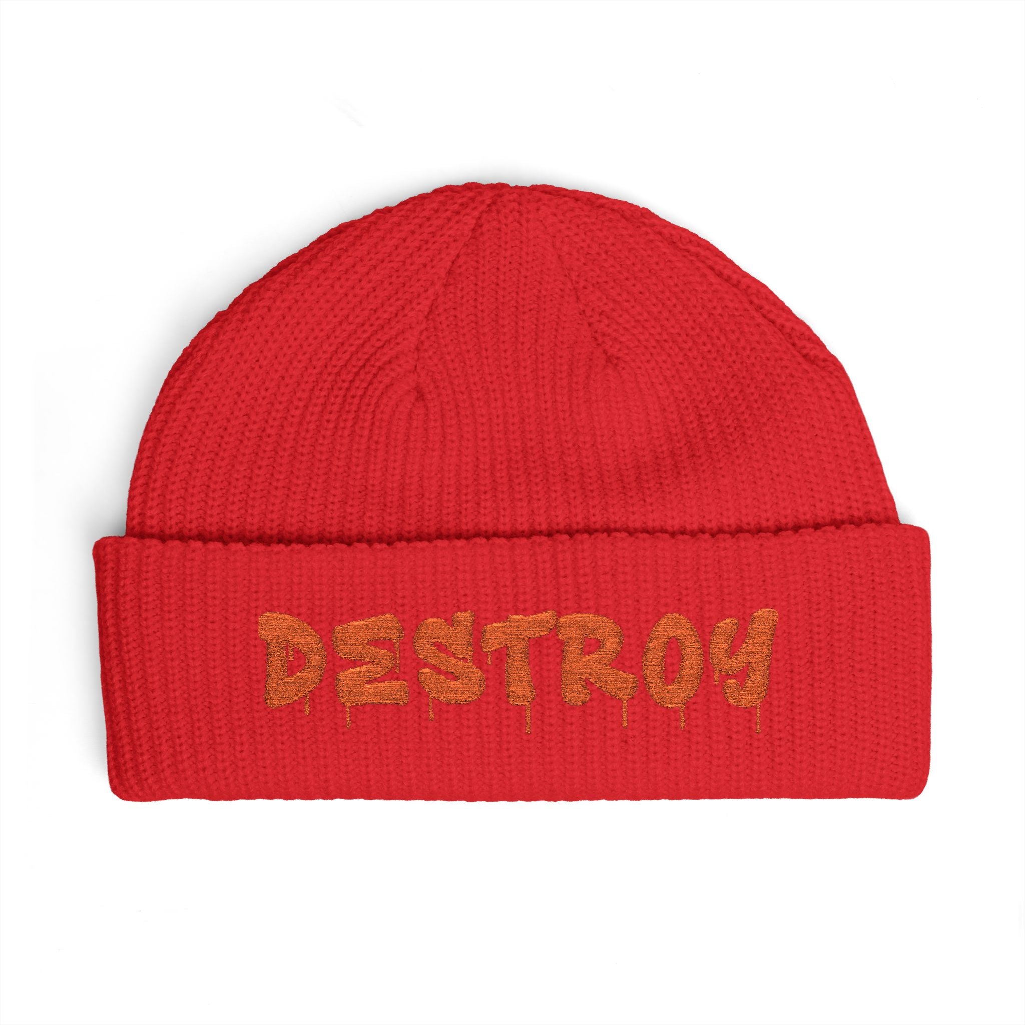 "Destroy" Embroidered (Orange)