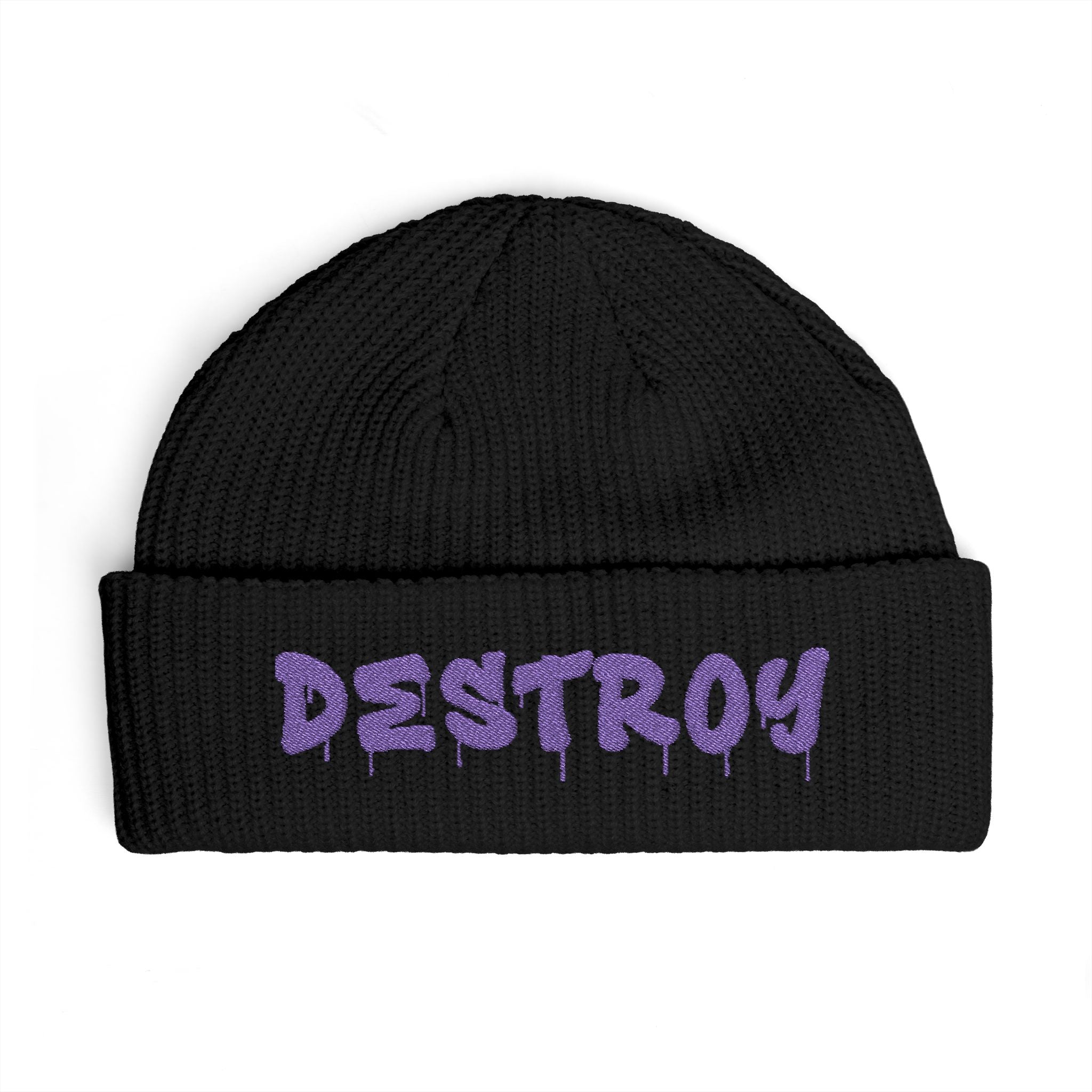 "Destroy" Embroidered (Purple)