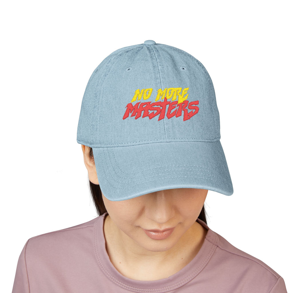 "No More Masters" Embroidered
