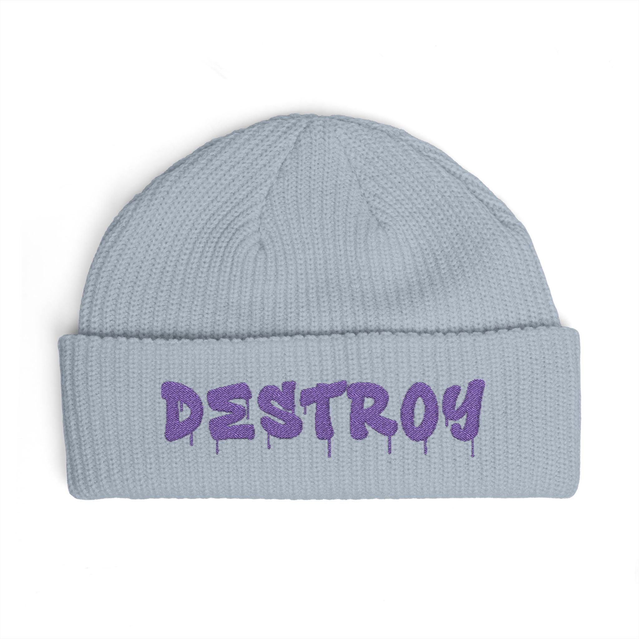 "Destroy" Embroidered (Purple)