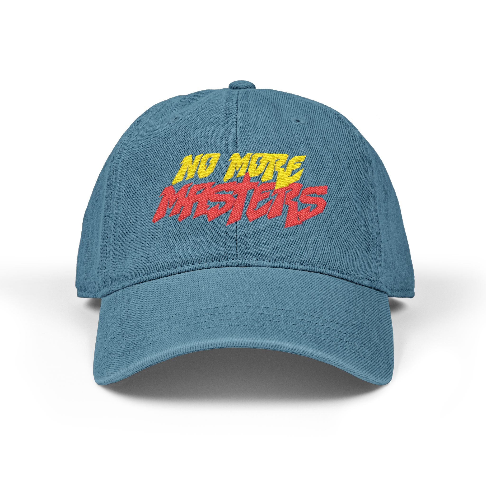 "No More Masters" Embroidered