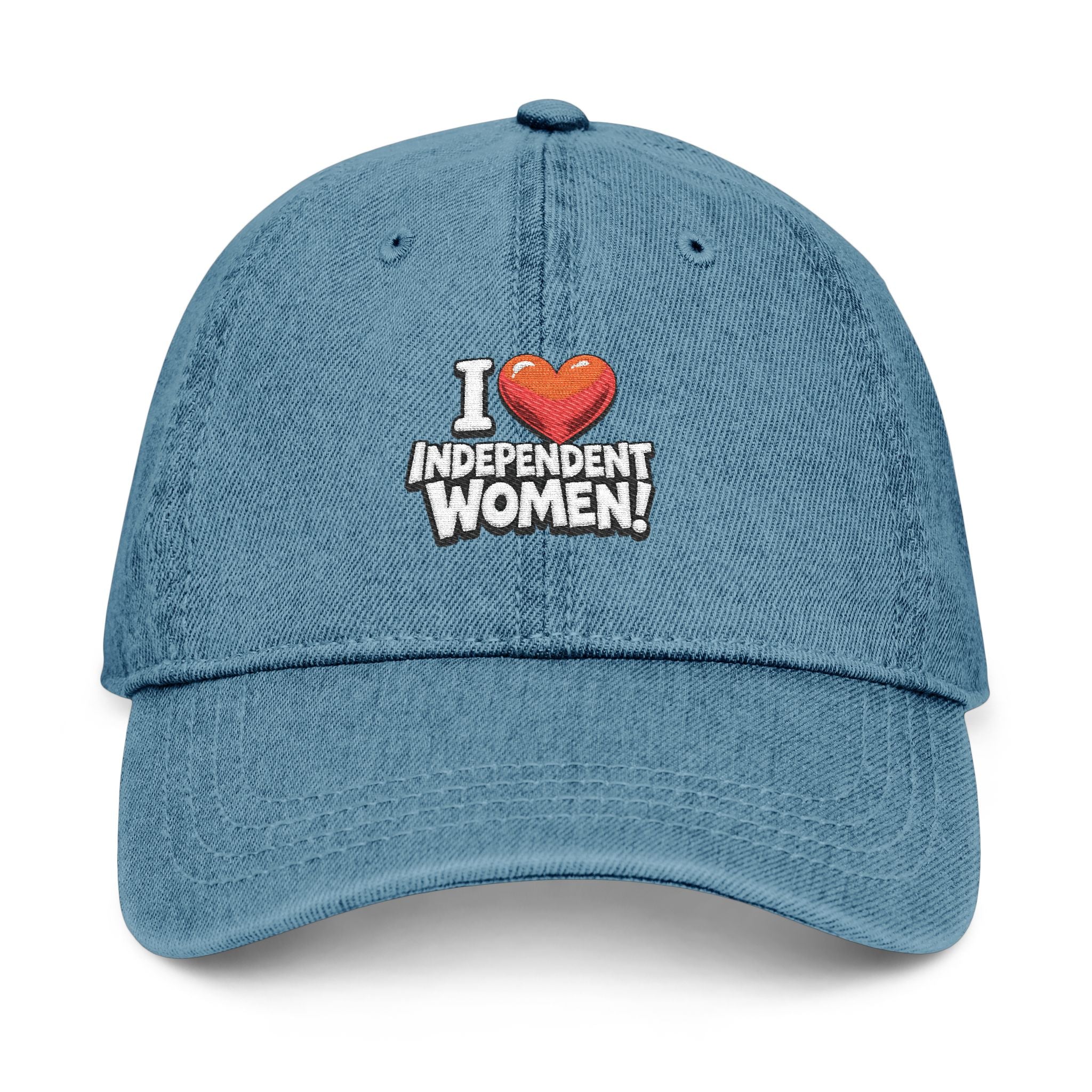 "I ❤️ Independent Women" Embroidered Denim