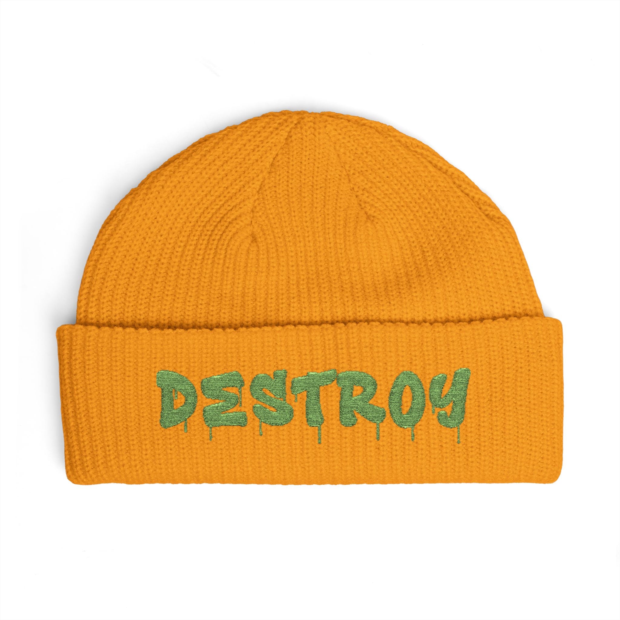 "Destroy" Embroidered (Green)