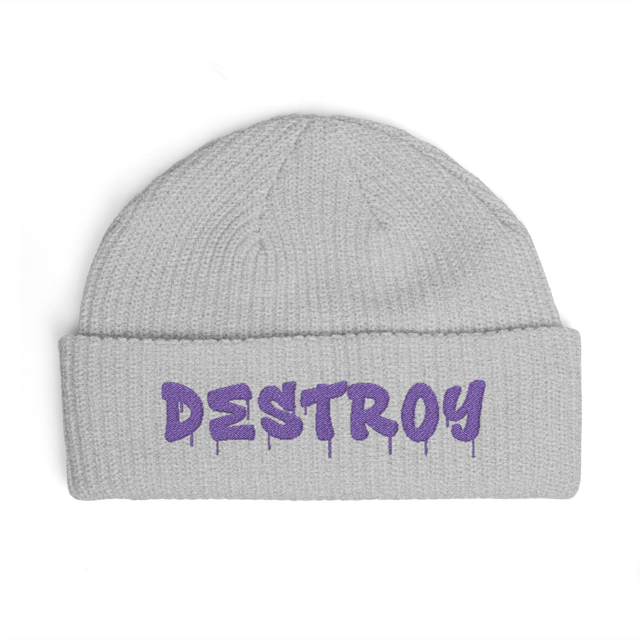 "Destroy" Embroidered (Purple)