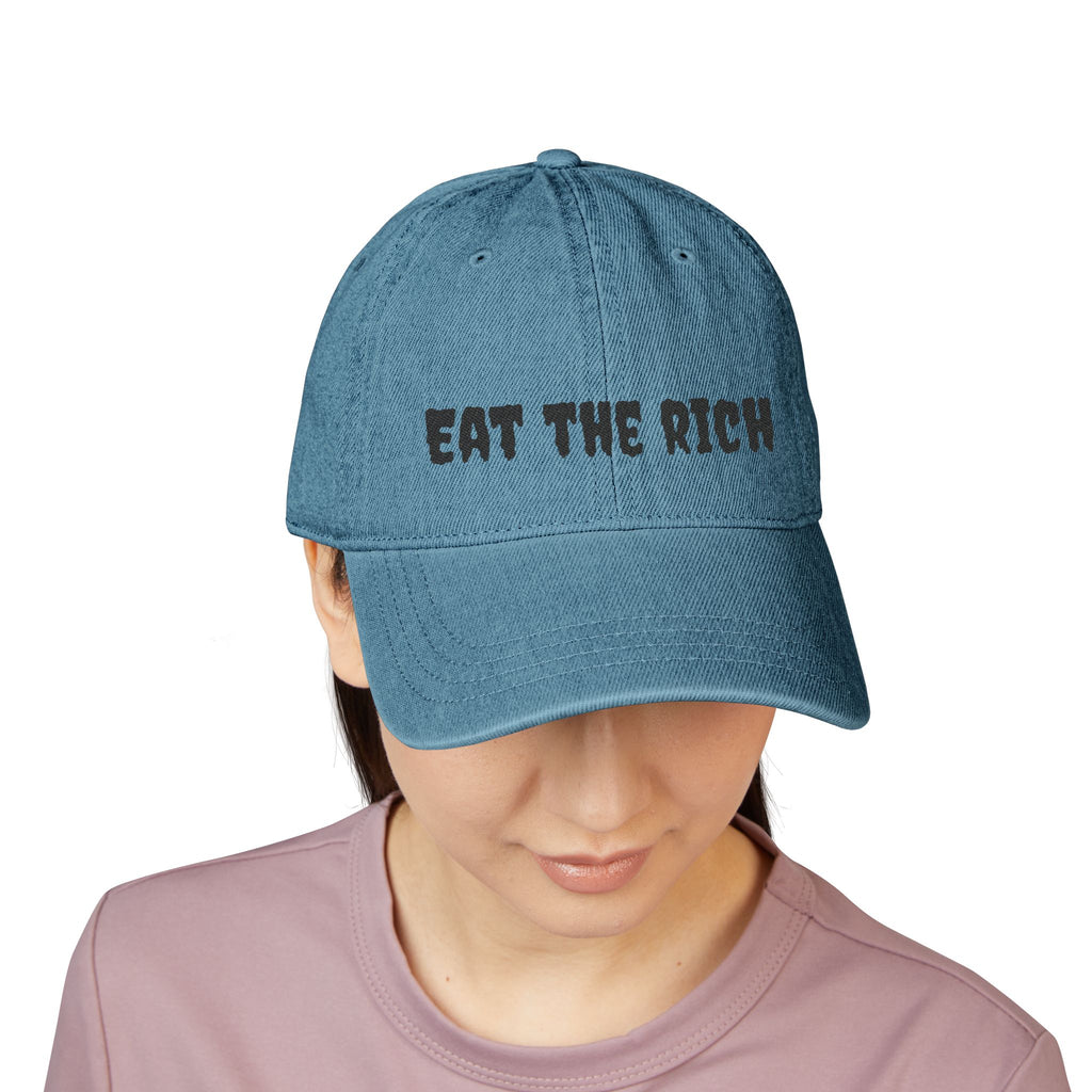 "Eat the Rich" Embroidered