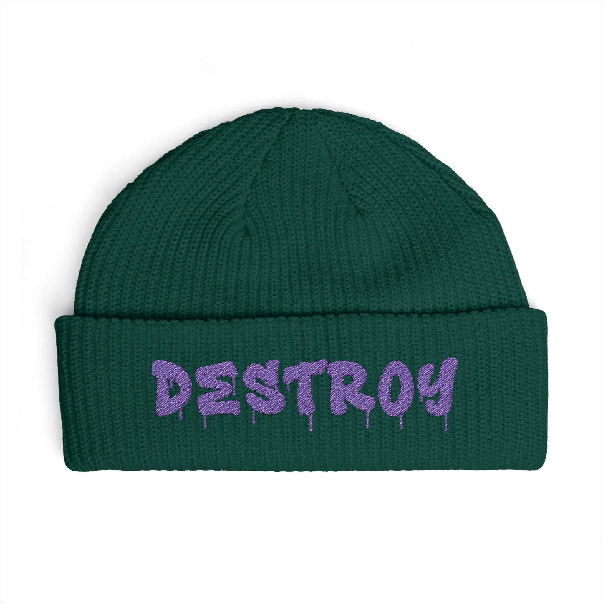 "Destroy" Embroidered (Purple)